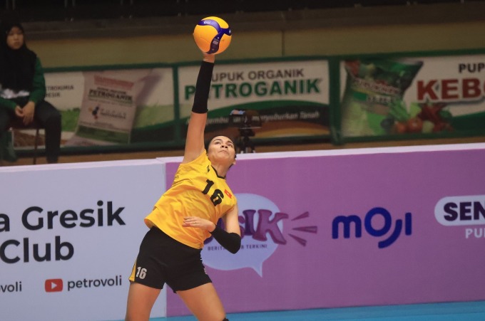 Vi Thị Như Quỳnh là VĐV Việt Nam chơi hay nhất trước VakifBank Spor Kulubu. Ảnh: AVC