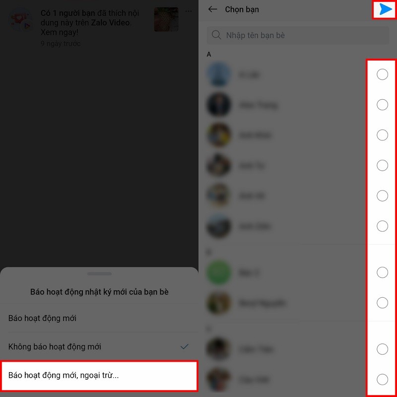 Cách tắt thông báo hoạt động mới của bạn bè trên Zalo nhanh nhất