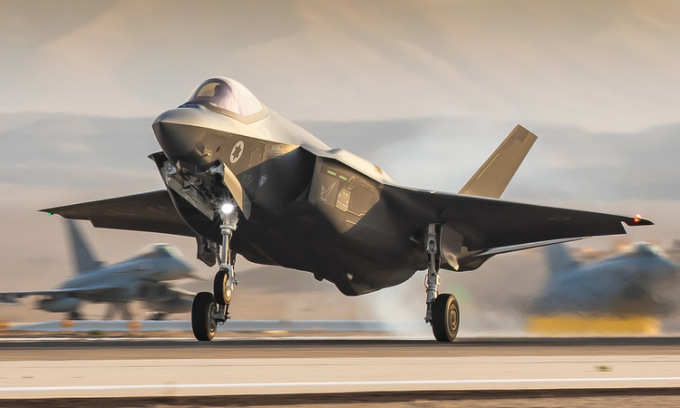 Tiêm kích F-35I Israel bay huấn luyện tại Mỹ vào năm 2019. Ảnh: USAF