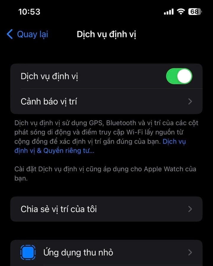 Cách cài đặt quyền riêng tư trên iPhone.