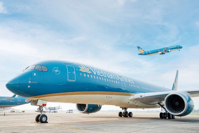 Máy bay Boeing 787-10 của hãng. Ảnh: Vietnam Airlines