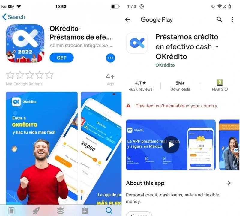 Một ứng dụng độc hại có hơn 5 triệu lượt tải xuống trên Google Play. Ứng dụng này cũng được chia sẻ trên AppStore.