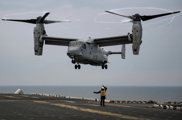 Hình ảnh máy bay Osprey. (Ảnh: Getty)