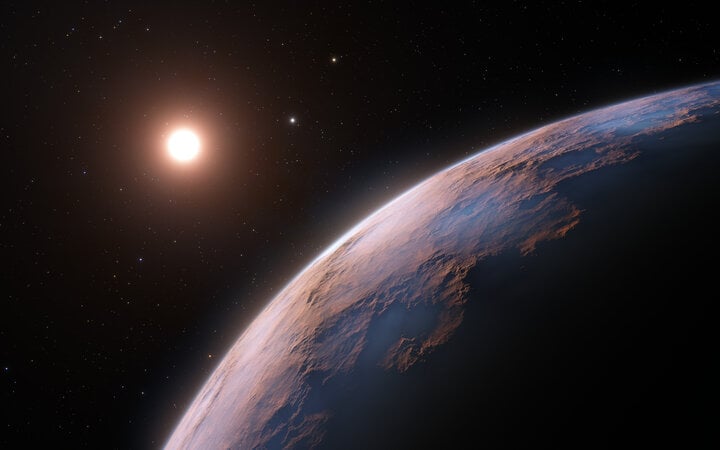 Hình minh họa về Proxima Centauri b, một trong những ứng cử viên ngoại hành tinh có nước.(Ảnh: ESO/M. KORNMESSER)