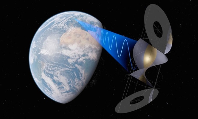 Mô phỏng vệ tinh điện Mặt Trời CASSIOPeiA do Anh thiết kế. Ảnh: Space Solar