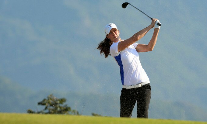 Beck trong màu áo tuyển golf Israel tranh tài tại Olympic Rio 2016, Brazil. Ảnh: Reuters