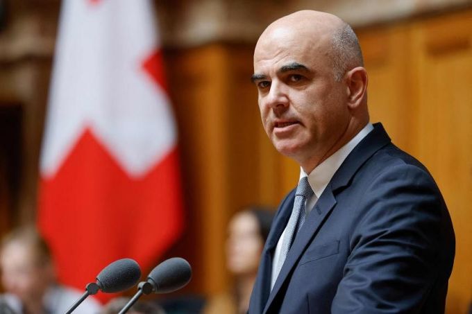 Tổng thống Liên bang Thụy Sĩ Alain Berset. Ảnh: AFP