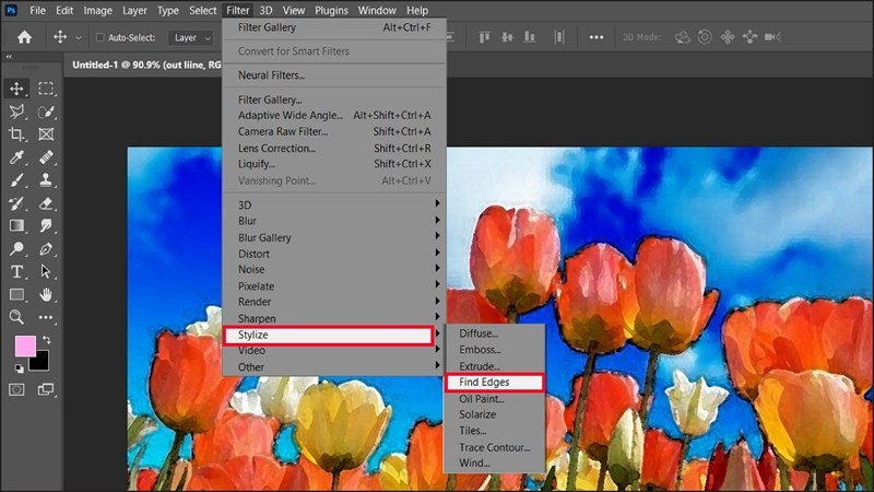 Cách làm tranh màu nước bằng Photoshop từ ảnh thật đơn giản nhất