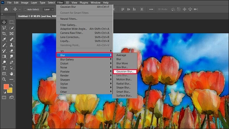 Cách làm tranh màu nước bằng Photoshop từ ảnh thật đơn giản nhất