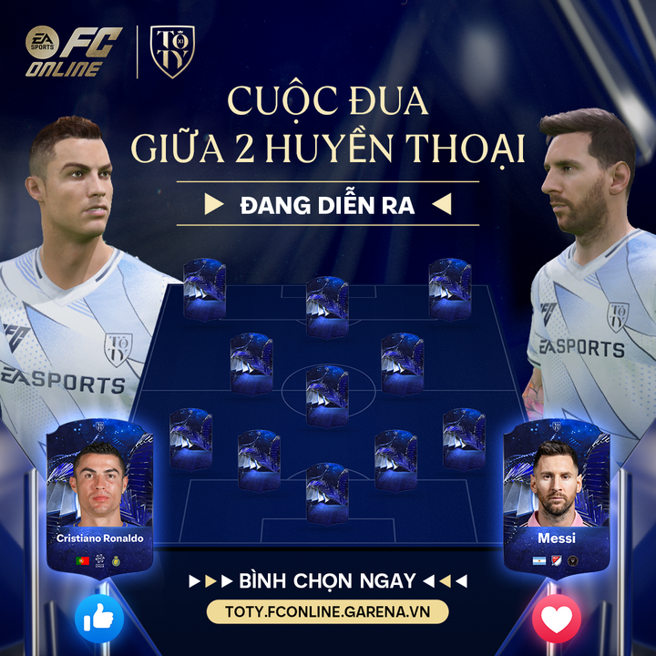 Cristiano Ronaldo chính thức góp mặt trong đề cử 24 Team of The Year - 2