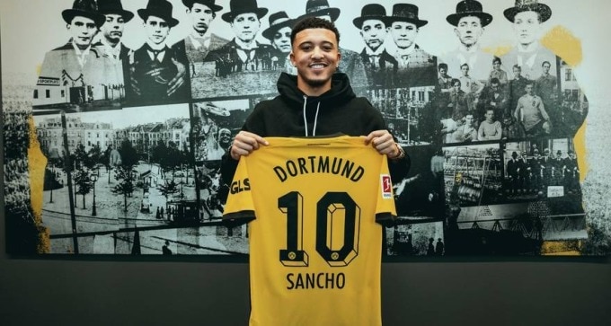 Sancho đeo áo số 10 khi trở lại Dortmund ở nửa cuối mùa này. Ảnh: bvb.de