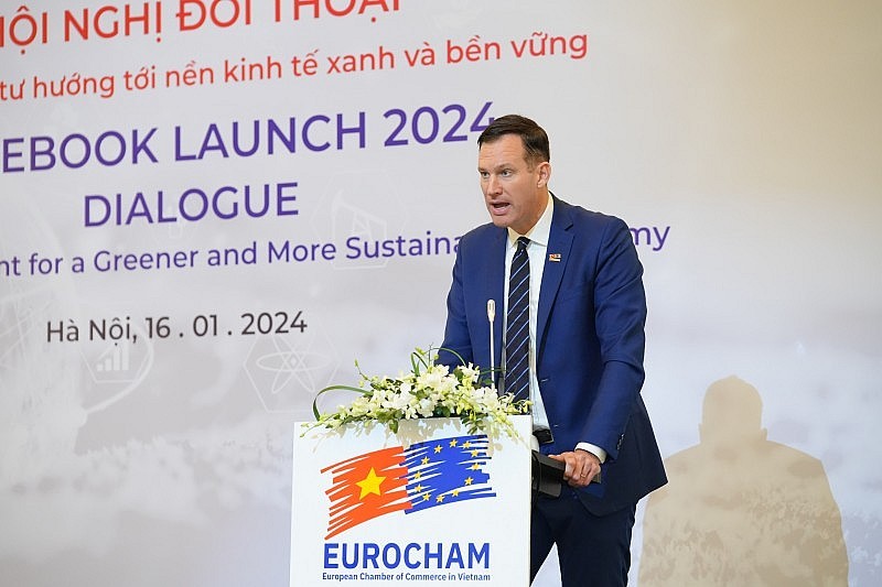 Chủ tịch EuroCham Gabor Fluit phát biểu. Ảnh: EuroCham