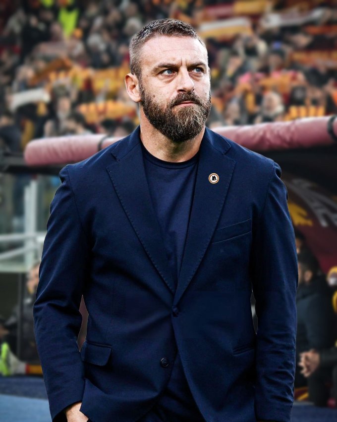 De Rossi sẽ dẫn dắt Roma đến hết mùa này. Ảnh: AFP