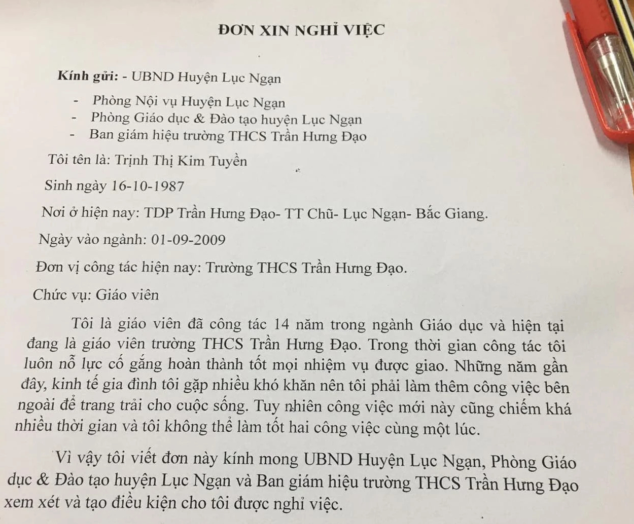  60% số giáo viên nghỉ việc dưới 35 tuổi - Ảnh 1.