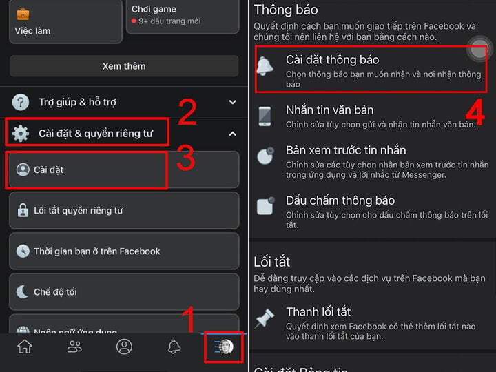 Chi tiết các bước thực hiện cách tắt thông báo sinh nhật của bạn trên Facebook.