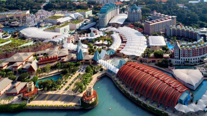 Đảo Sentosa là khu vui chơi giải trí với nhiều trải nghiệm phiêu lưu độc đáo. Ảnh:Singapore Tourism Board