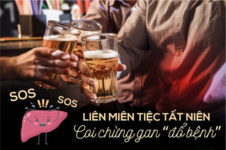 Liên miên tiệc tất niên - Coi chừng gan 'đổ bệnh' - 1