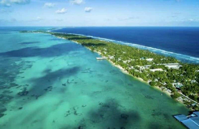 Kiribati nhìn từ trên cao. Ảnh: MSN