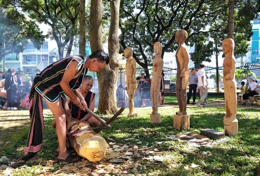 Festival văn hóa cồng chiêng sẽ có nhiều hoạt động tái hiện không gian văn hóa, sinh hoạt tại cộng đồng. Ảnh: H.N