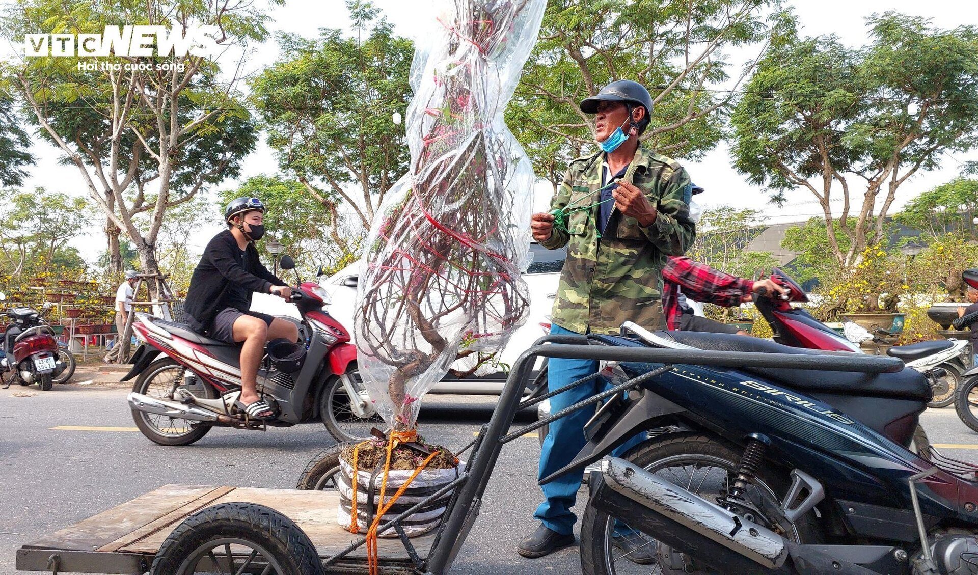 Chở hoa Tết kiếm tiền triệu mỗi ngày, tài xế tranh thủ cày ngày cày đêm - 7