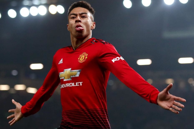 Lingard khi còn khoác áo Man Utd.