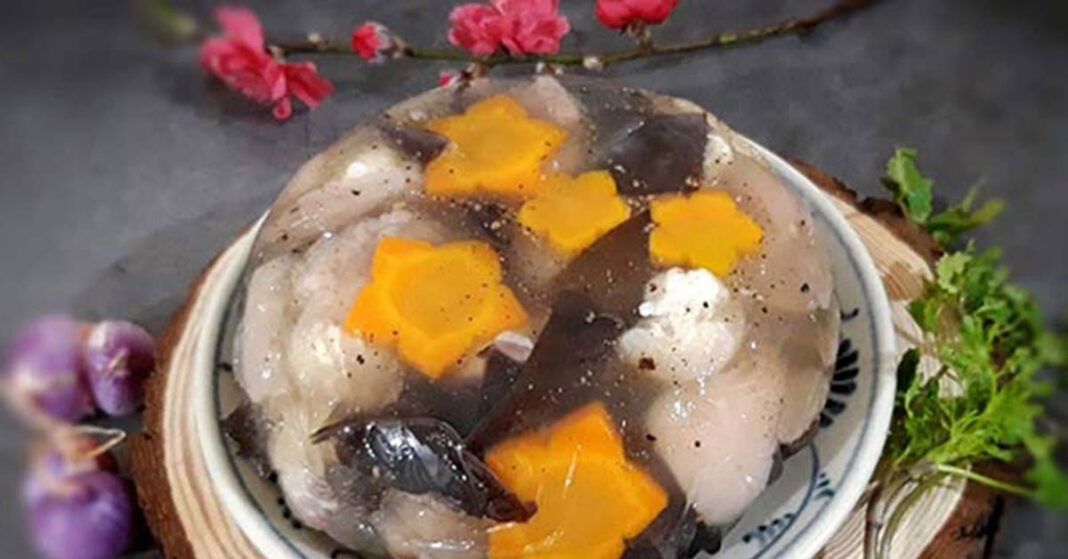 Cách nấu thịt đông ngon, đẹp mắt ngày tết Nguyên đán