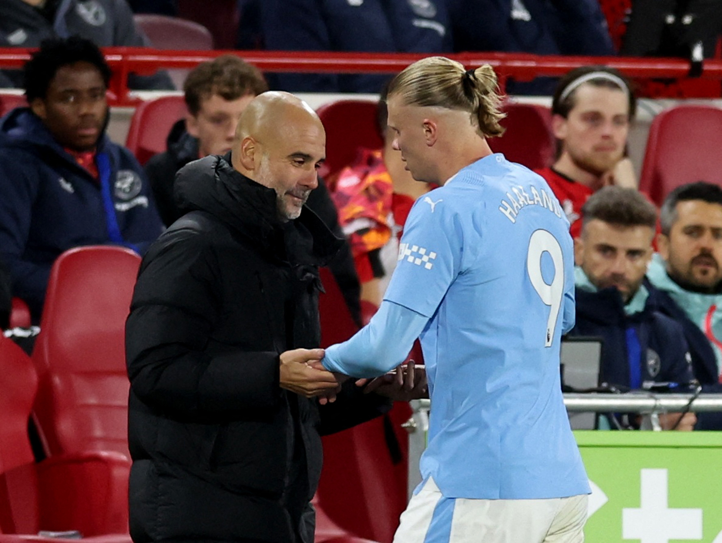 HLV Guardiola bất ngờ chỉ trích phong độ của Erling Haaland trước trận đấu ở Champions League- Ảnh 3.