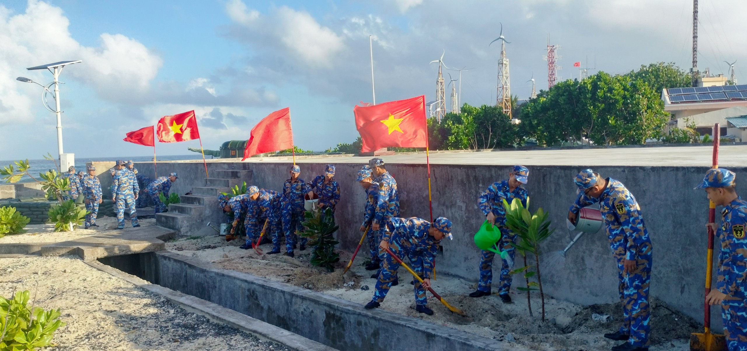 Sự kiện - Khánh Hòa: Huyện đảo Trường Sa hưởng ứng Tết trồng cây đầu năm mới (Hình 3).