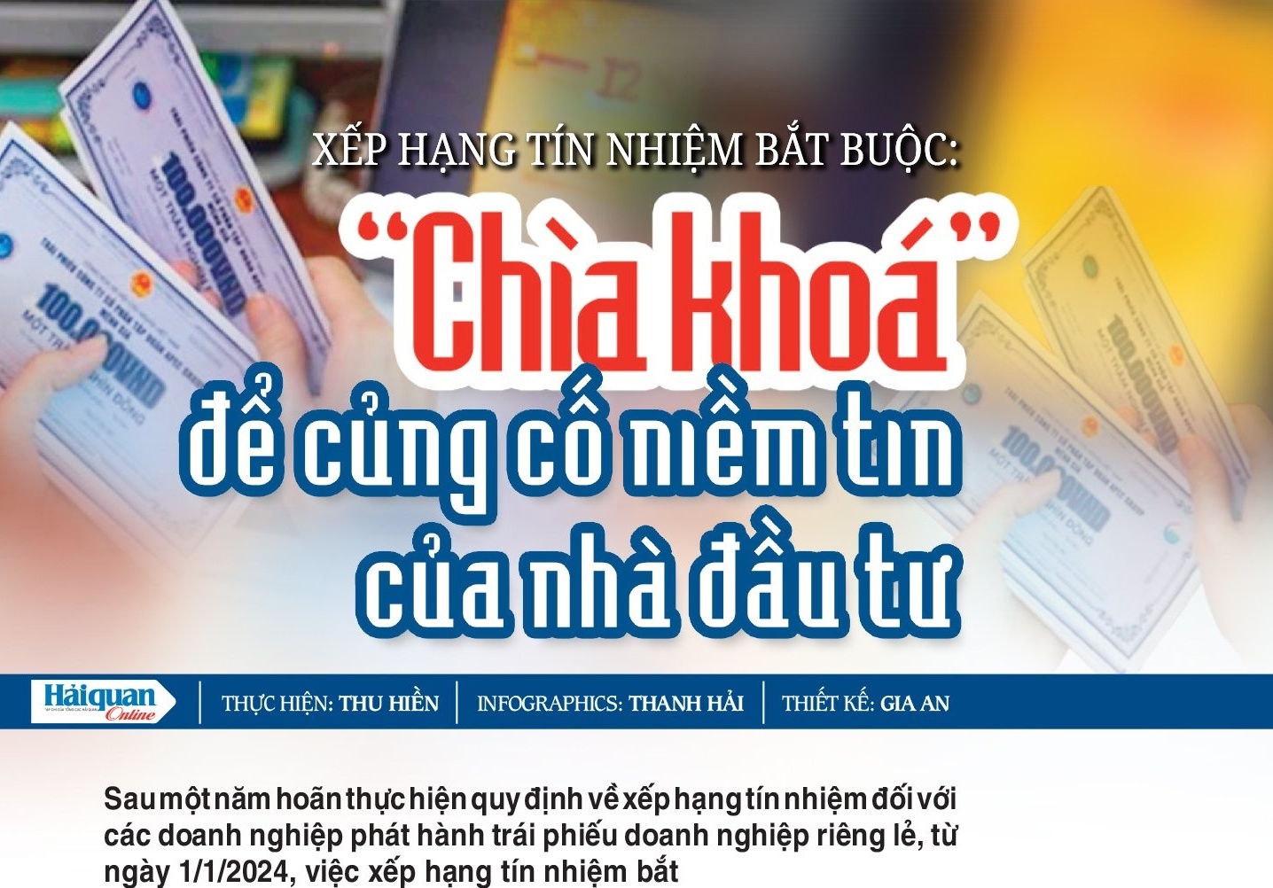 LONGFORM: Xếp hạng tín nhiệm bắt buộc: “Chìa khoá” để củng cố niềm tin của nhà đầu tư