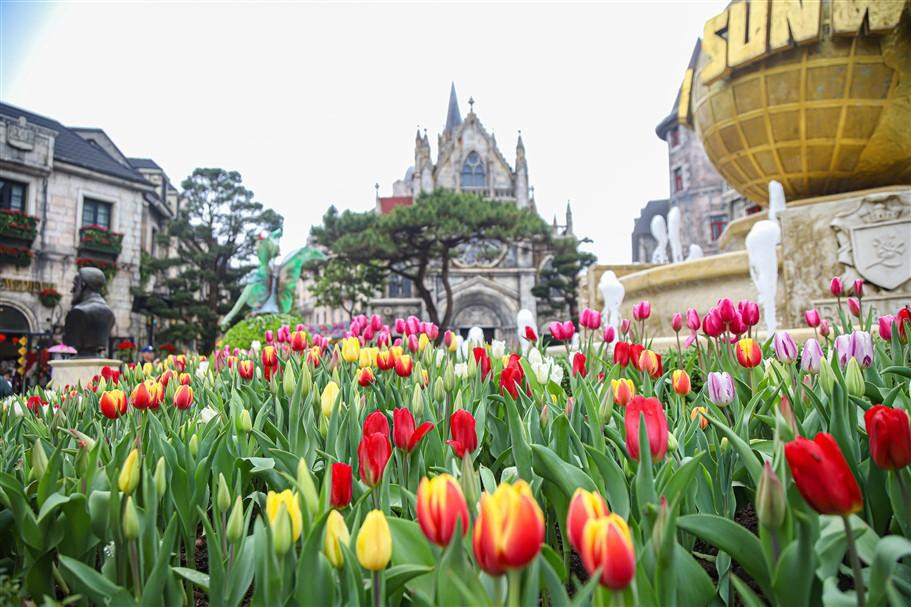 Lễ hội Mùa xuân Sun World Ba Na Hills hút hàng vạn du khách  - Ảnh 3