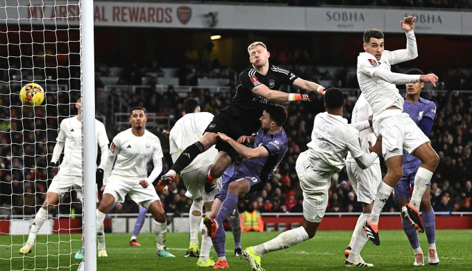 Liverpool đánh bại Arsenal 2-0 trên sân Emirates ở vòng ba Cup FA hồi đầu tháng Một. Ảnh: Reuters