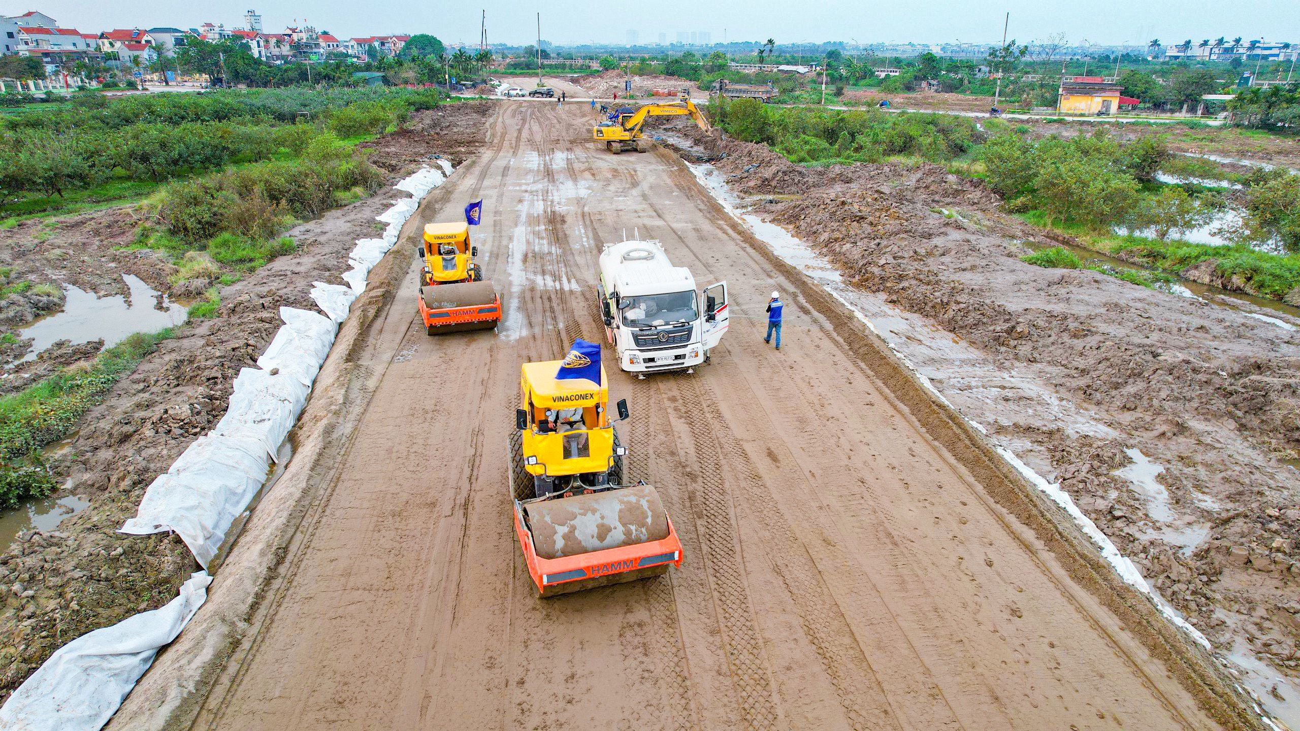 Dự án Vành đai 4 vùng Thủ đô giải ngân gần 11.400 tỷ đồng- Ảnh 1.