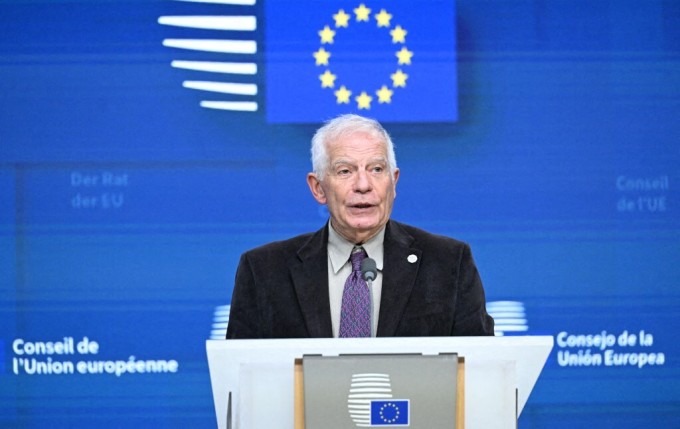 Josep Borrell, quan chức phụ trách đối ngoại của EU, tại cuộc họp báo ở Brussels, Bỉ, tháng 11/2023. Ảnh: AFP