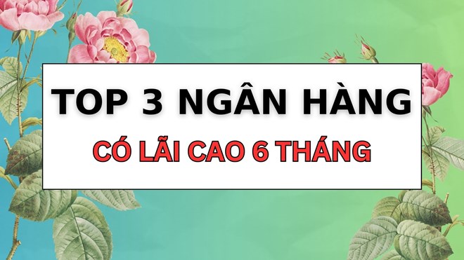 Gửi tiết kiệm 6 tháng, top 3 ngân hàng có lãi suất cao nhất tháng 2