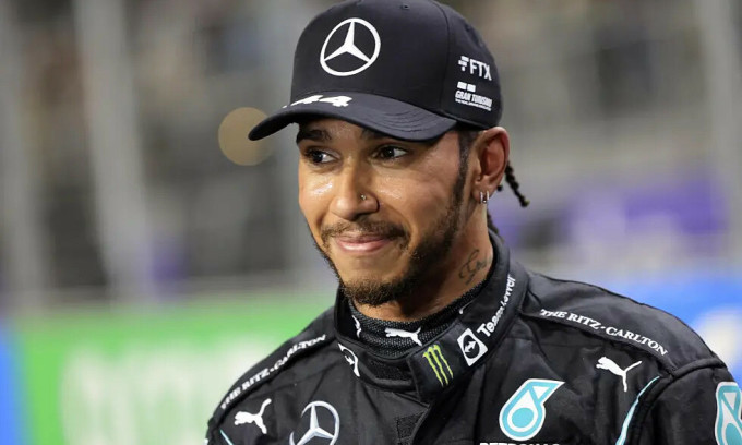 Lewis Hamilton tại chặng đua Arab Saudi 2022. Ảnh: AP