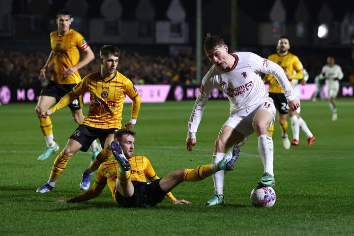 Man Utd vừa đánh bại đội bóng hạng tư Newport.