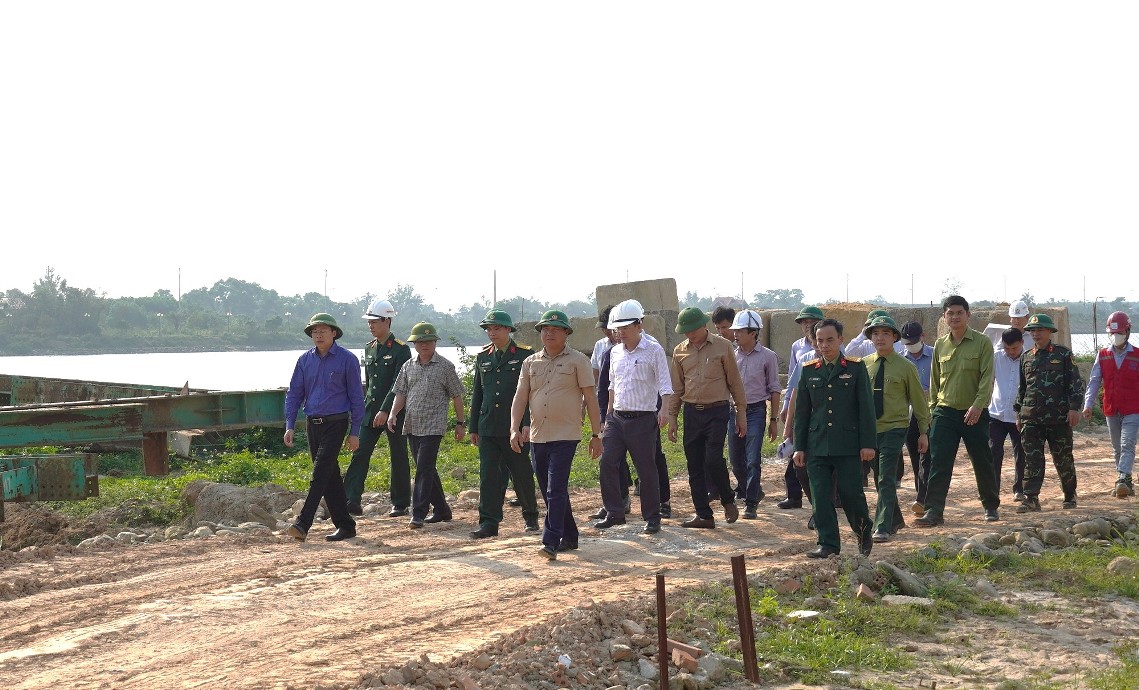 Lãnh đạo tỉnh kiểm tra tiến độ các Dự án giao thông trọng điểm