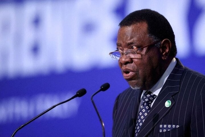 Tổng thống Namibia Hage Gottfried Geingob. (Ảnh: Reuters)