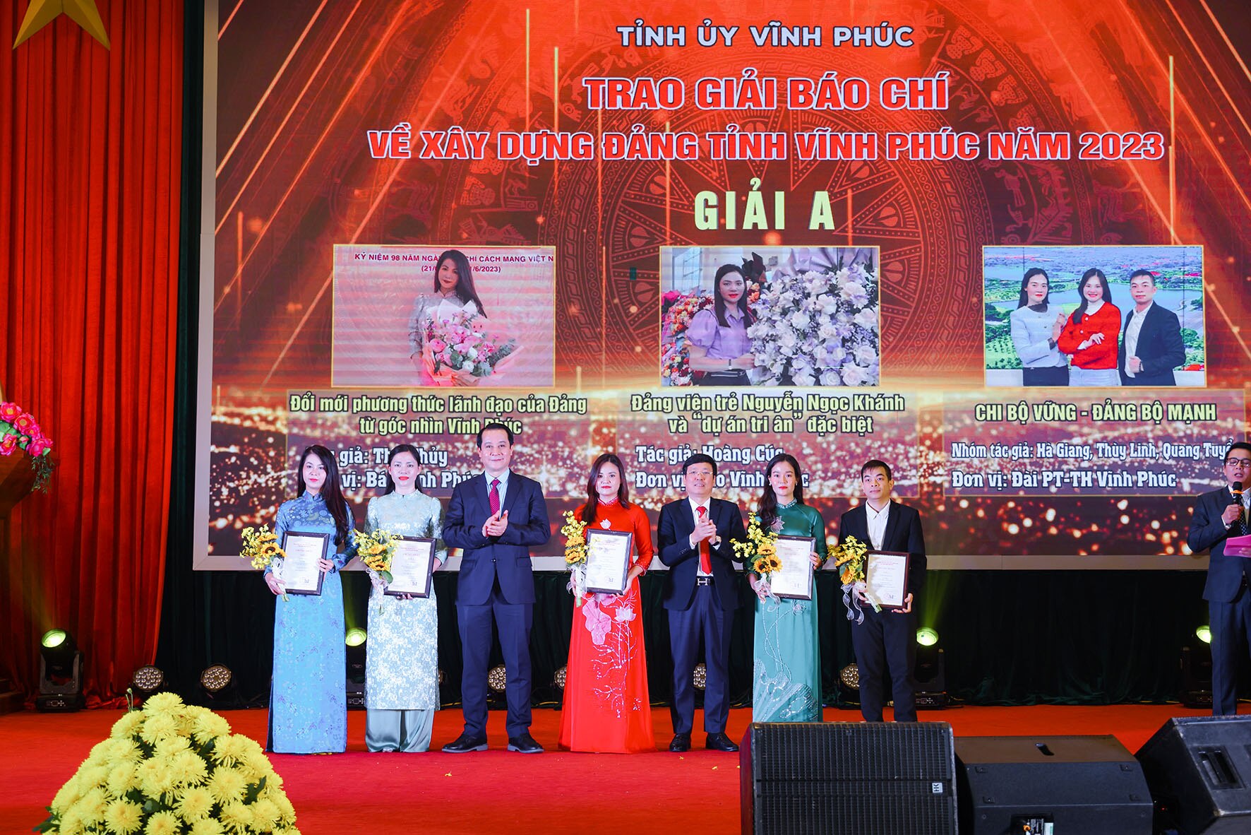 trao giai bao chi ve xay dung dang tinh vinh phuc nam 2023 hinh 1