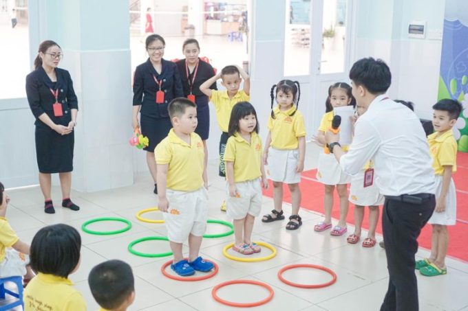 Học sinh tham gia trải nghiệm vào lớp 1 năm 2023 ở trường Marie Curie. Ảnh: Marie Curie Hanoi School