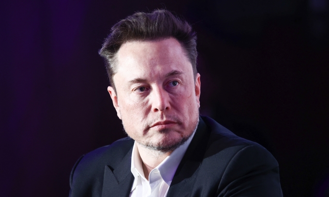 Tỷ phú Mỹ Elon Musk tại Krakow, Ba Lan, hôm 22/1. Ảnh: AFP