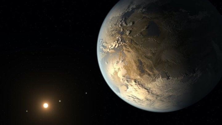 KEPLER-186F ớn hơn Trái Đất khoảng 10% và dường như nó cũng nằm trong vùng có thể ở được.