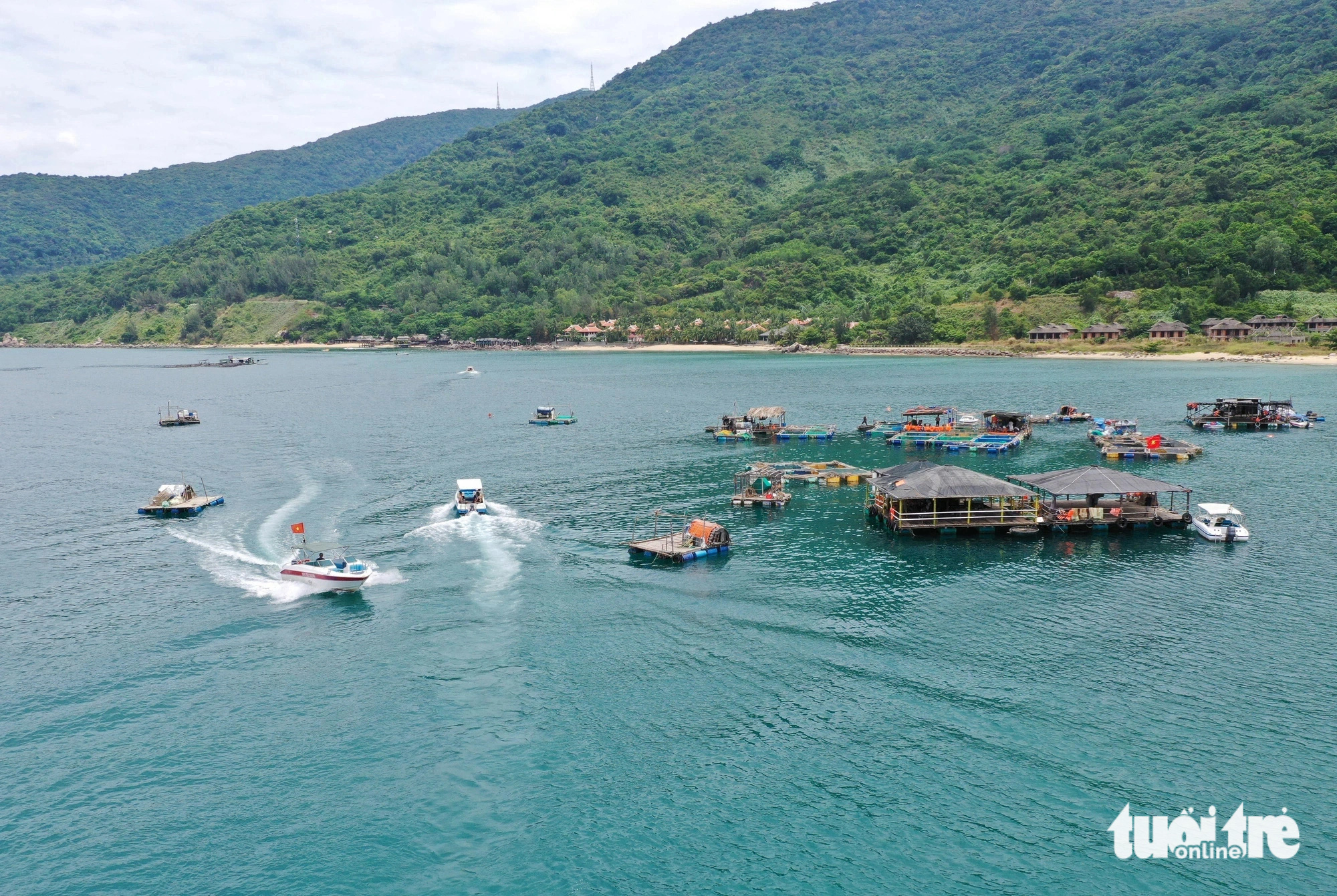 Du khách còn có thể sử dụng dịch vụ lặn ngắm san hô ở bán đảo Sơn Trà - Ảnh: TẤN LỰC