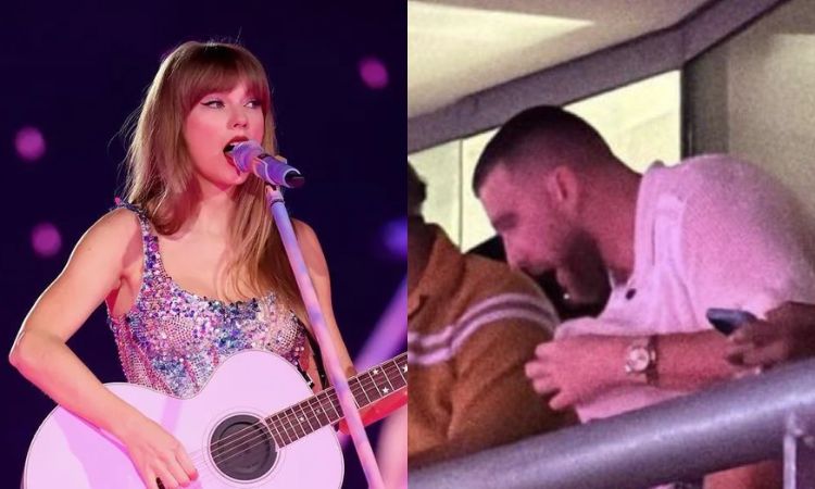 Khoảnh khắc Taylor Swift ôm hôn bạn trai ở concert Singapore