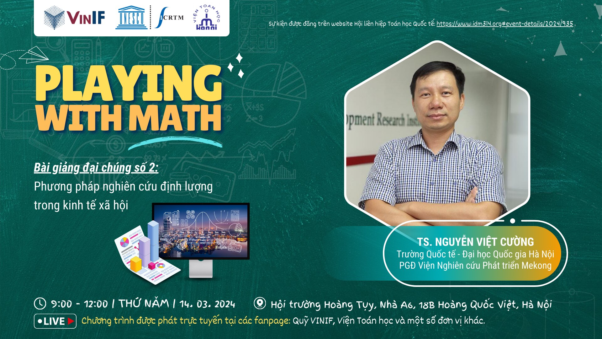 Cùng trải nghiệm trong Ngày Toán học quốc tế 'Playing With Math'- Ảnh 2.