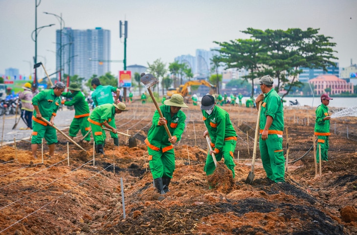 Bờ sông Sài Gòn phía Thủ Thiêm thay đổi rực rỡ- Ảnh 19.