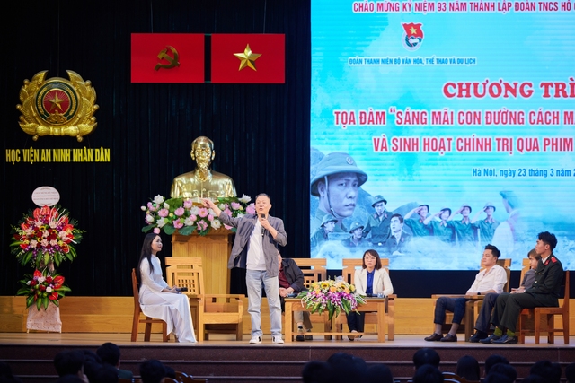 Giao lưu, chiếu phim Mùi cỏ cháy tại Học viện An ninh Nhân dân - Ảnh 3.