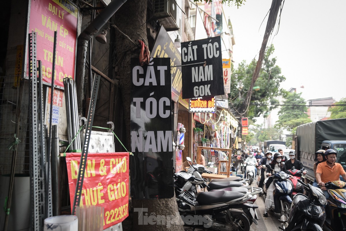 Hàng loạt cây xanh ở Hà Nội bị đóng đinh giăng đèn, treo bảng hiệu ảnh 2