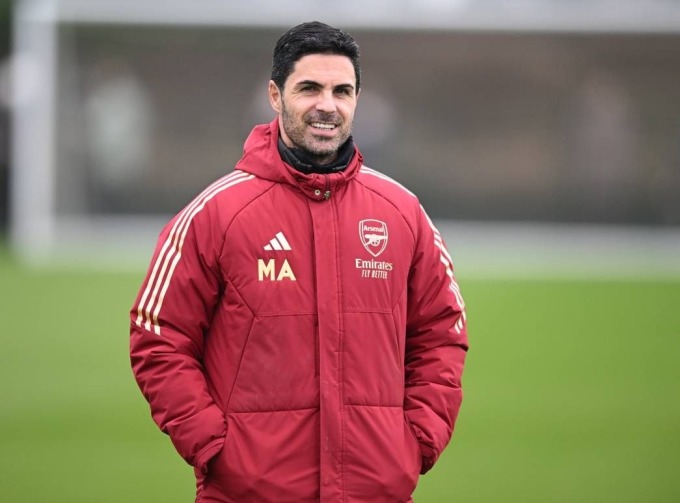 Arsenal trên sân tập London Colney ngày 11/2. Ảnh: arsenal.com