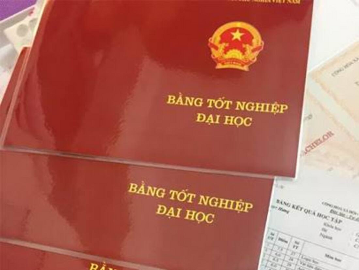 Bằng tốt nghiệp đại học.